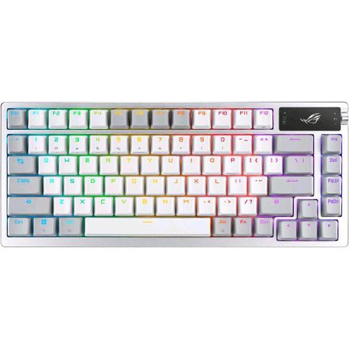 ASUS ROG AZOTH WHITE TASTIERA GAMING RGB USB/BLUETHOOT/RF SWITCH ROG NX ROSSI SO