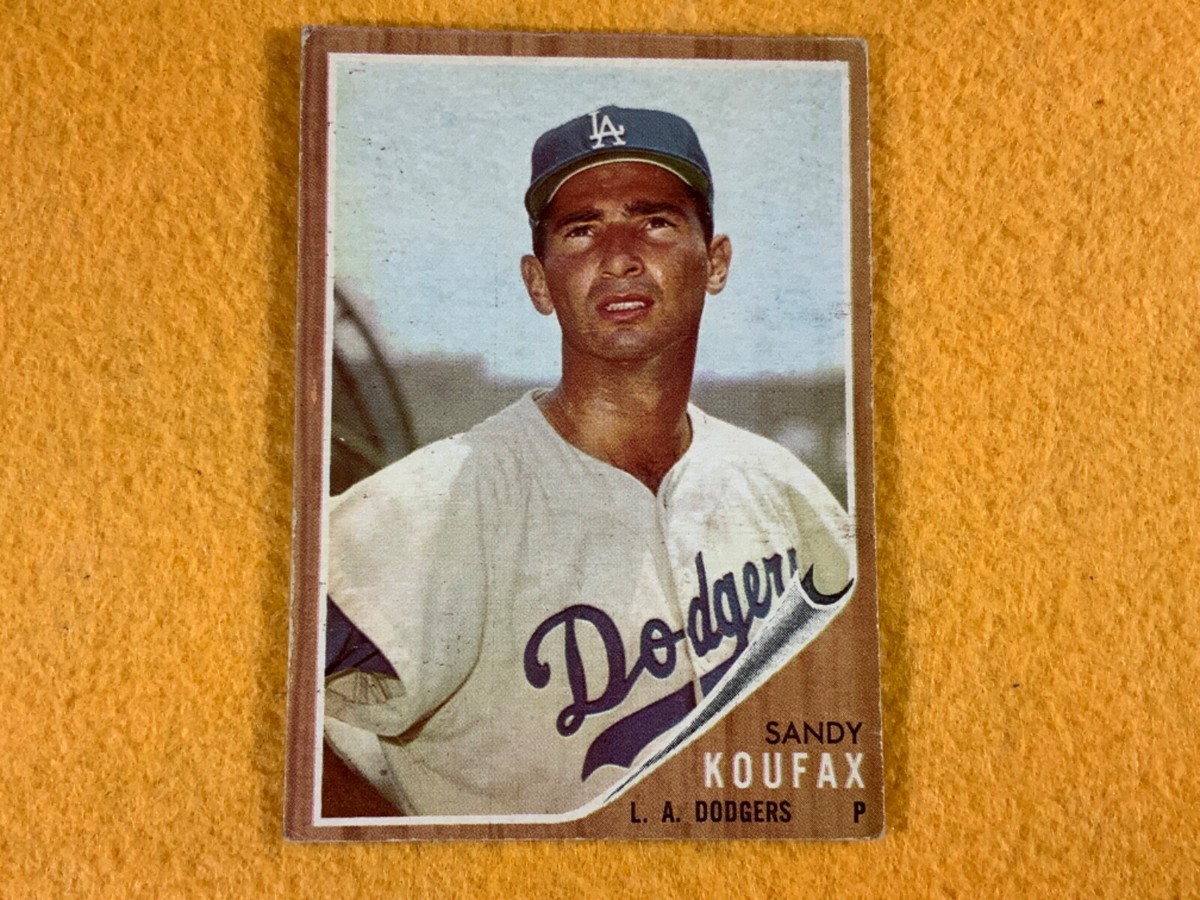D8-54 BASEBALL CARD - SANDY KOUFAX - LOS ANGELES DODGER - 1962