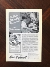 1941 vintage original print ad Bell  Howell Filmo 8 Movie Camera