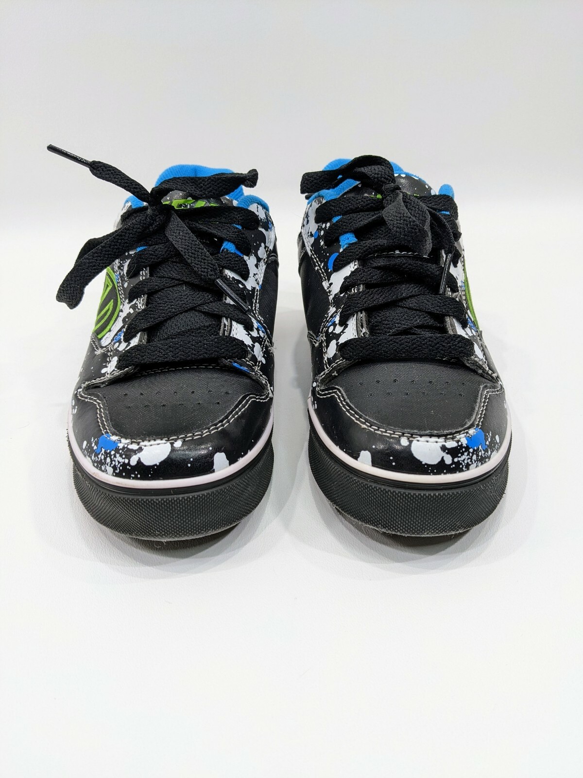 Heelys Ninja Grip Black/blue/white Youth Lace up Size 3 Style 770329