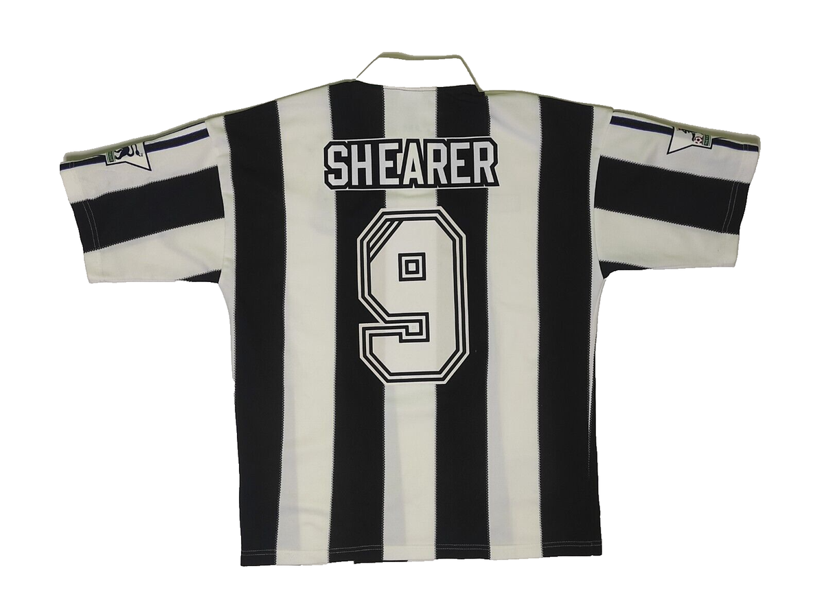 9 SHEARER NEWCASTLE UNITED FC 1995-97 HOME SHIRT ADIDAS 9 SHEARER NEWCASTLE UNITED FC 1995-97 HOME SHIRT ADIDAS