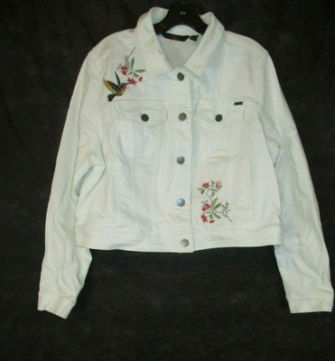 ebay white denim jacket