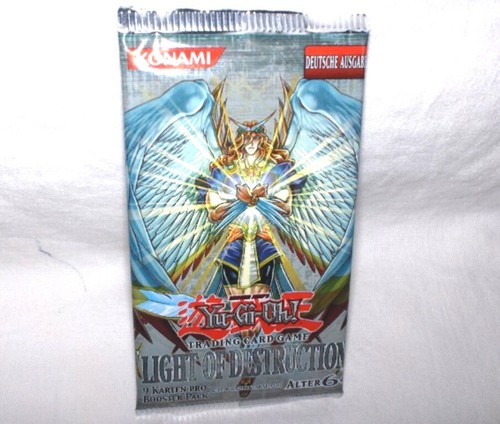 YU-GI-OH Light of Destruction 1 Booster mit 9 Karten deutsch--Neu,OVP,RARITÄT