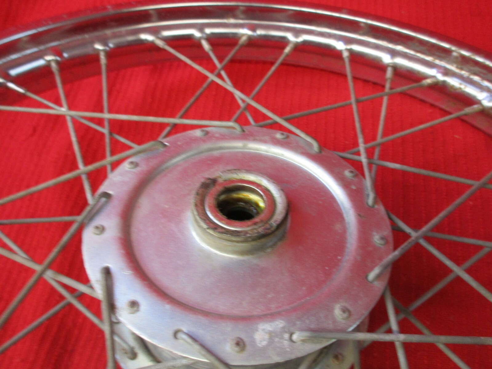 Harley Davidson AMF roadmaster XL moped front rim wheel sunmetal 6 79