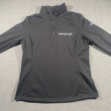 The North Face Ladies Tech 1/4 Zip Fleece Pullover Womens Size Large Black