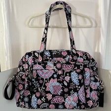 Vera Bradley Stroll Around Baby Diaper Bag  Alpine Floral  Pink Blue Black Md