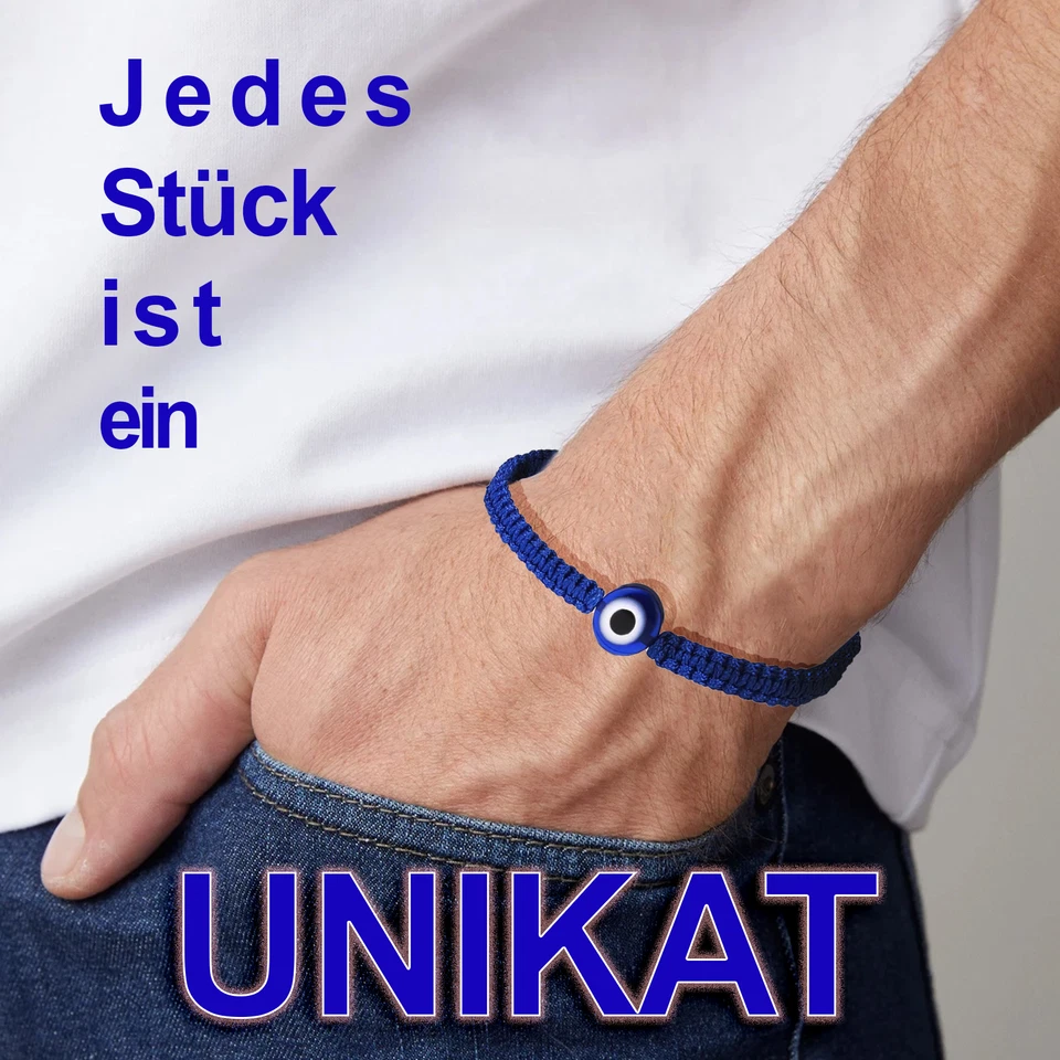 Armband mit Nazar Perle Boncuk Blaue Türkische Auge Böser Blick Amulett Evil Eye - Bild 3 von 4