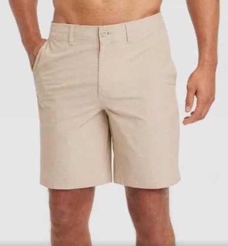 Goodfellow Hybrid Swim Shorts 9" Inseam 4 Way Stretch Big Tall W46" Almond - 第 2/2 張圖片
