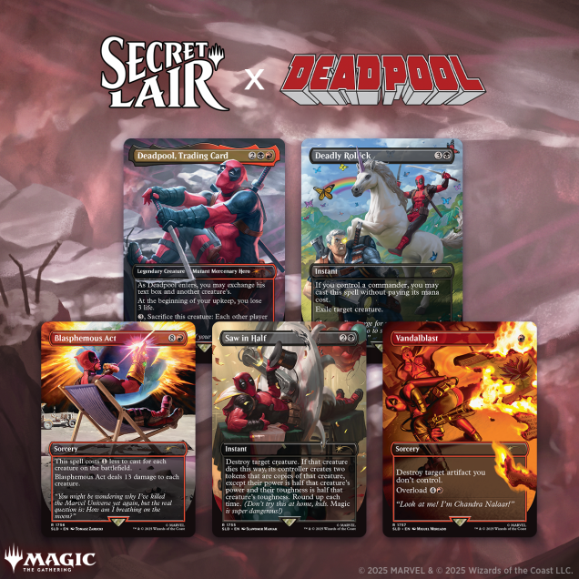 DEADPOOL SEALED🔥 NonFOIL 🔥 MTG NM Secret Lair UNOPENED **NO