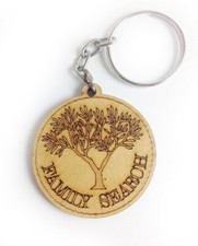 family search laser engrave wood keychain