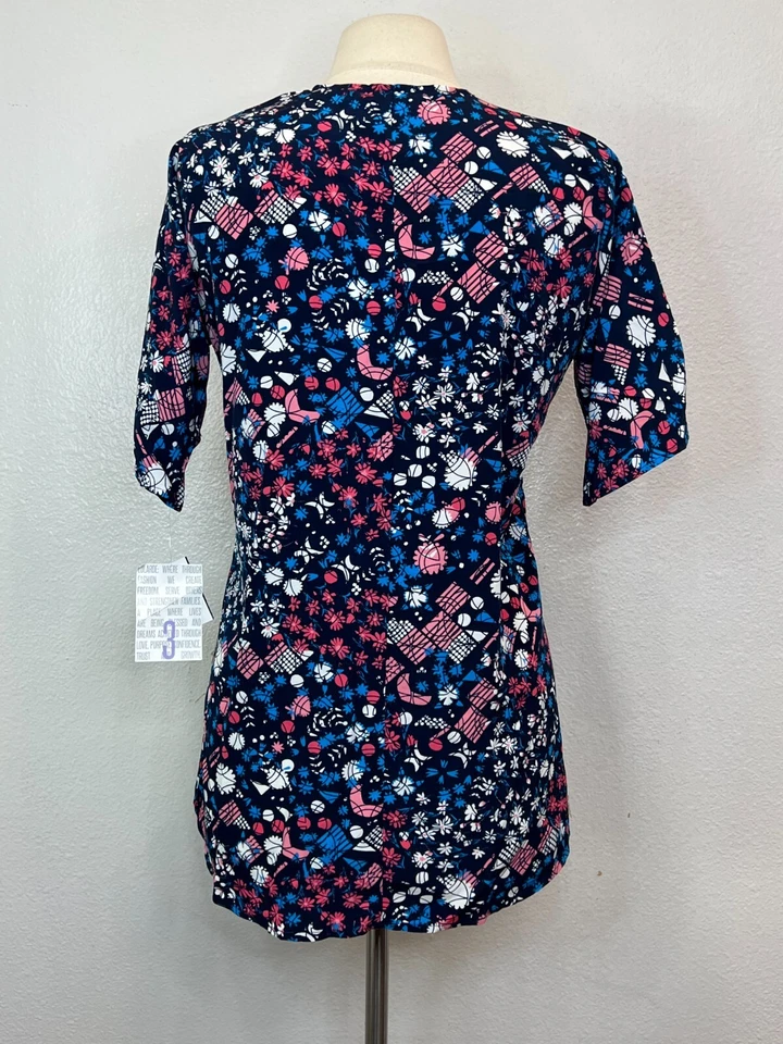 LulaRoe Bianka Cardigan Girls Size 3 (10-12) Floral Print Kimono Jacket Flowy - Image 4 of 4