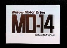 Original Camera Instructions/Manual: Nikon Motor Drive MD-14