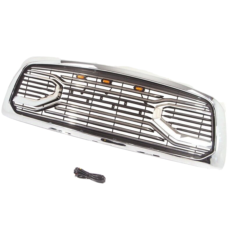 Chrome Front Grille Fits For Dodge Ram 2500 3500 20102018 Silver Grill