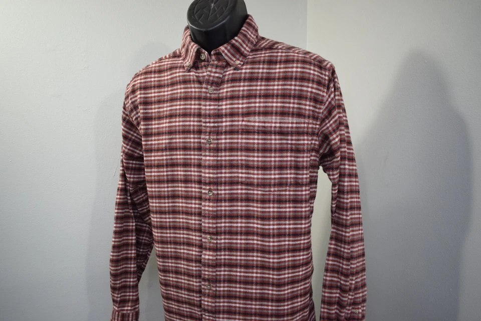 Camisa de franela con botones de caquis de montaña a cuadros manga larga senderismo para hombre mediana Foto 3 de 4