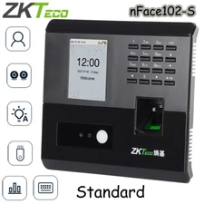 ZKTeco nFace102-S Standard Unlocking Fingerprint Time Attendance Security System