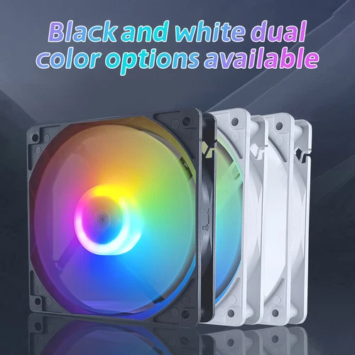 120mm PC Case Fan 12V Big 4p 1200rpm RGB Desktop Computer Heat Dissipation Fans