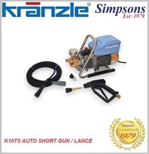 Kranzle K10/122TS Pressure Washer Quick Release Short Gun & Lance - Auto S/S
