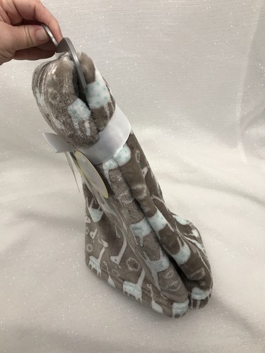 Baby Starters Brown Tan Blanket Super Soft Plush Fleece Giraffe Lovey Safari NEW - Picture 7 of 12