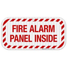 Fire Alarm Panel Inside Sign, Fire Safety Sign,