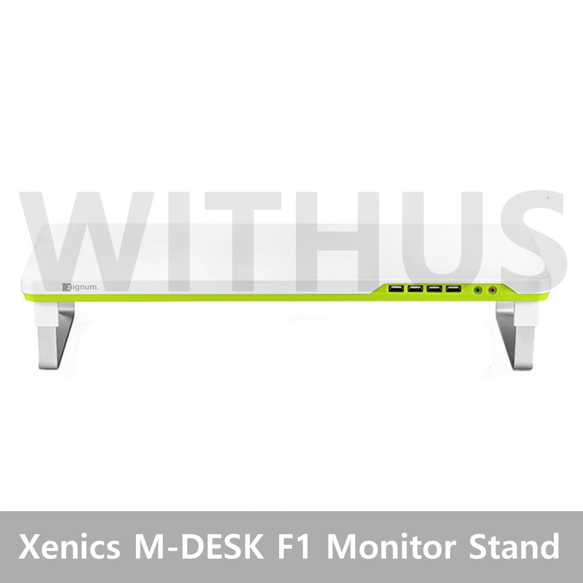 Xenics zignum M-DESK F1 Desktop Monitor Stand with 4 USB Hub Audio