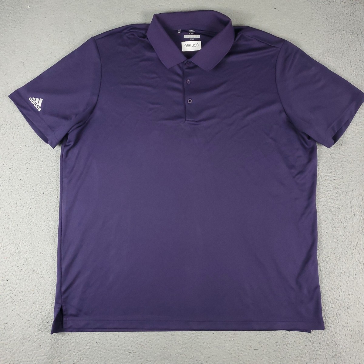 Adidas Polo Shirt Mens Size 2XL Purple Golf Casual Short Sleeve - Main Image