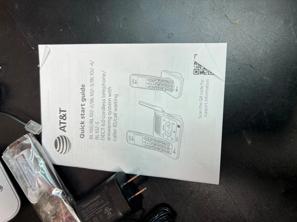 AT&T BL102-2 Cordless Phone Answering Machine Call Block 2 Handsets DECT 6.0 - Image 3 of 4