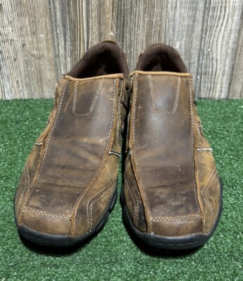 Skechers Shoes Diameter Slip On Sneakers 61779 Brown Leather Low