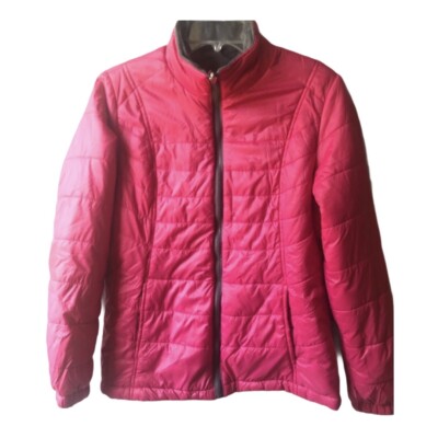 Below Zero Pink Faux Down Jacket Size Medium