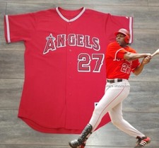 RARE! AUTHENTIC VINTAGE VLAD GUERRERO BASEBALL JERSEY 48 XL MAJESTIC ANGELS