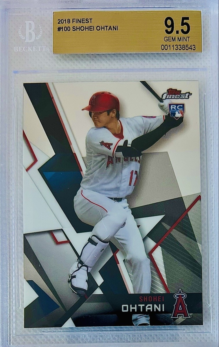 ぱ*ん様 2018 FINEST SHOHEI OHTANI RC GEM MT 2018 Topps Finest Shohei Ohtani RC #100 Rookie Card BGS 9.5 Gem