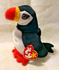 Penguin Puffery TY Beanie Baby Plush B-day Nov.3 1997 Retired with Tag