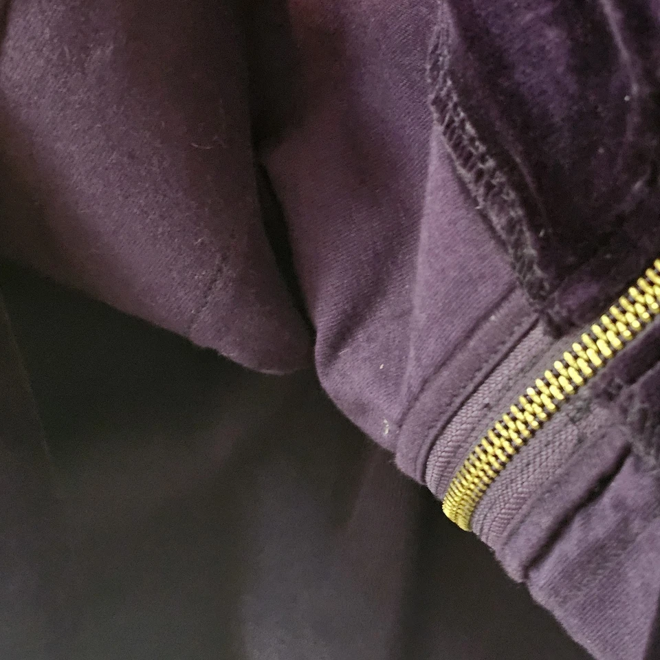 Lauren Ralph Lauren Sudadera con Capucha Chaqueta Cremallera Completa Púrpura Terciopelo Terciopelo Talla L Foto 4 de 4