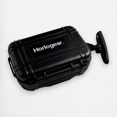 HORLOGEAR Single Watch Travel Case Black Wristwatch Storage Box for Rolex Omega