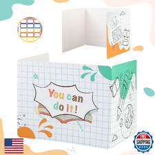 Student Desk Privacy Boards, 24-Pack, Cardboard Dividers for Classroom/Home