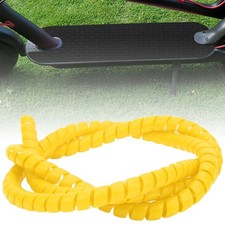 (yellow)Brake Line Spiral Tube Cable Housing Protector Cover For Xiaomi M36 BL