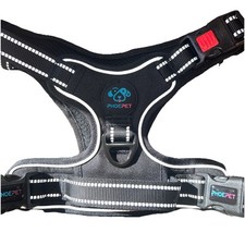 PHOEPET No Pull Dog Harness, Medium, Black