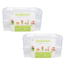Snapware 1098736 2-Layer Cupcake Holder Carriers 2-Pack 