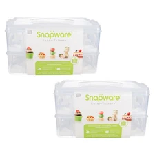 Snapware 1098736 2-Layer Cupcake Holder Carriers (2-Pack)