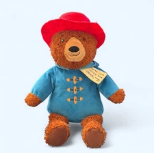2016 Paddington Bear Kohl's Cares Plush Blue Coat Red Hat 14 Inch Toy