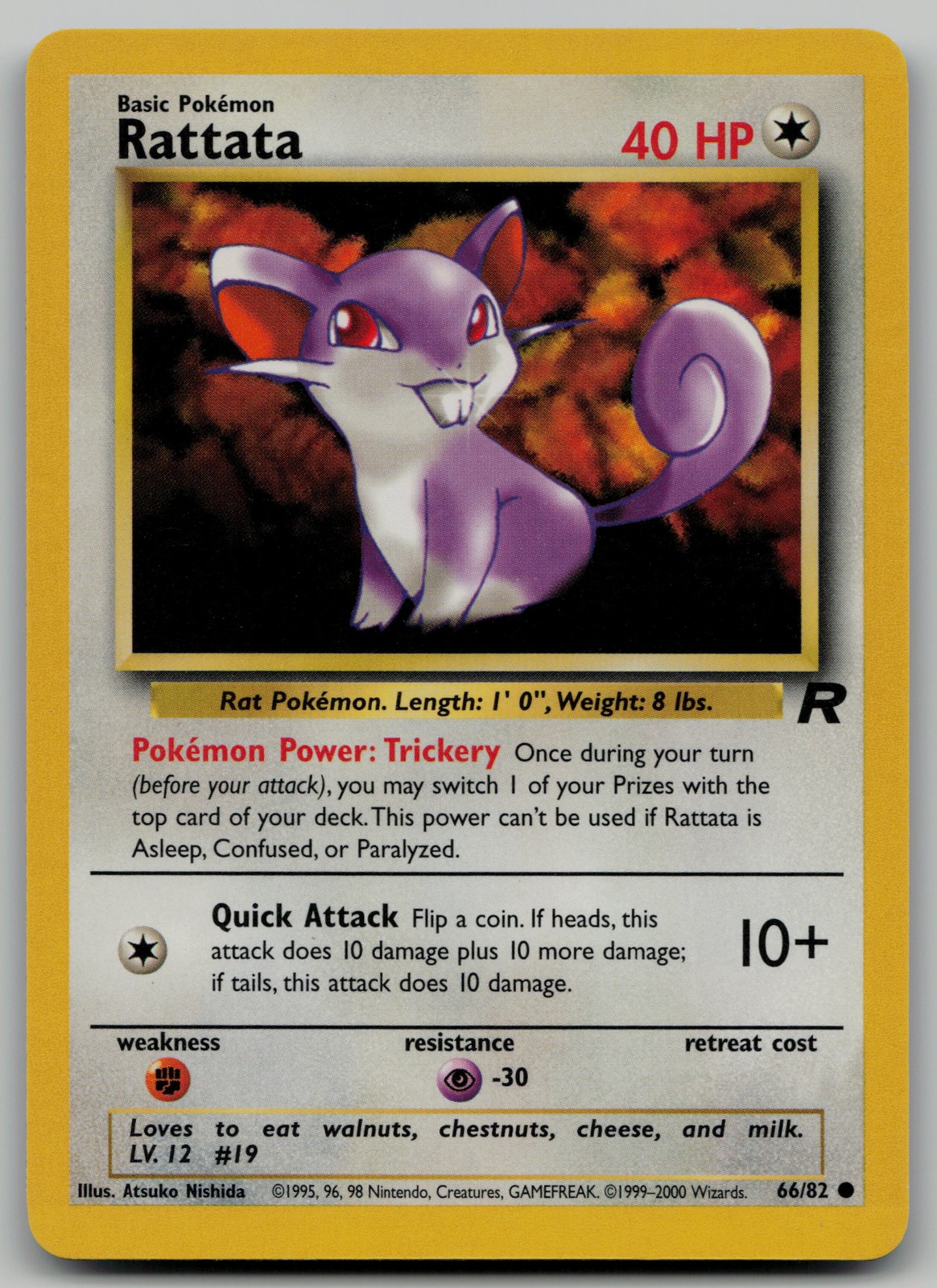 Rattata Common Team Rocket 66/82 NM
