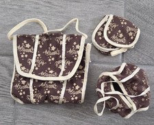 1990s BARBIE Sized DREAM GIRL 3 piece Luggage Set Garment Bag, Tote, Purse