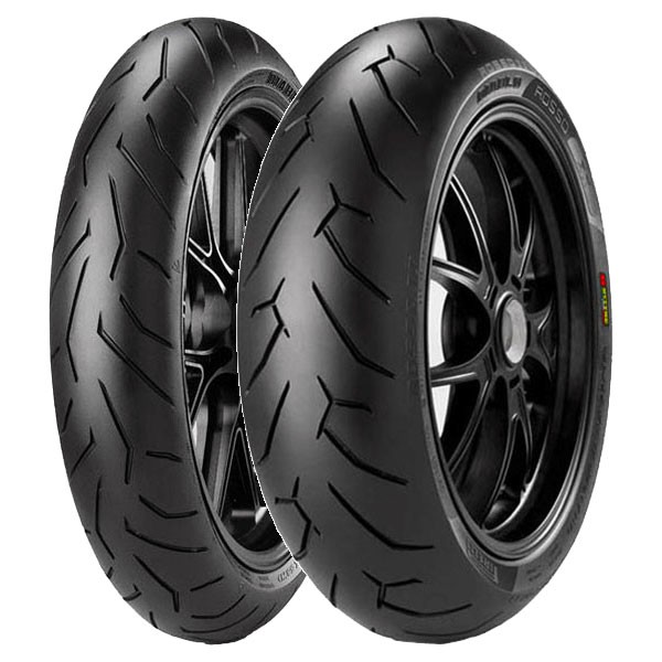 TYRE PAIR PIRELLI 120/70-17 ROSSO 2 (K) + 190/55-17 ROSSO 2