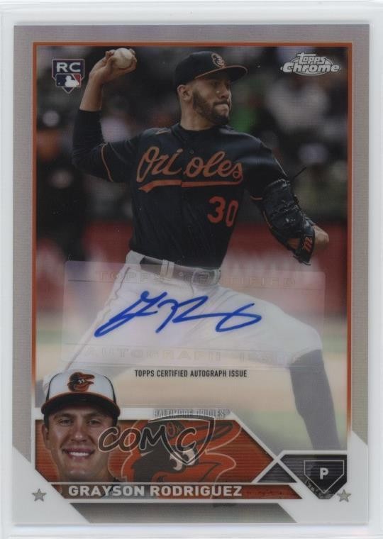 2023 Topps Chrome Update Refractor 303/499 Grayson Rodriguez #AC-GR Auto 1mc9