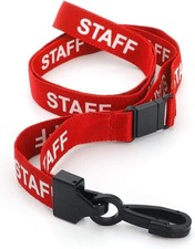 Image of Staff Lanyards Neck Strap For ID Pass Card Badge Holder Plastic Safety Breakaway
