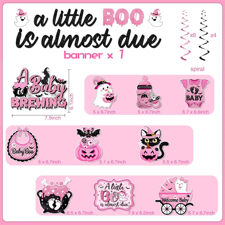 Украшения для душа ребенка на Хэллоуин, немного бу почти из-за украшения для душа ребенка - Изображение 4 из 4