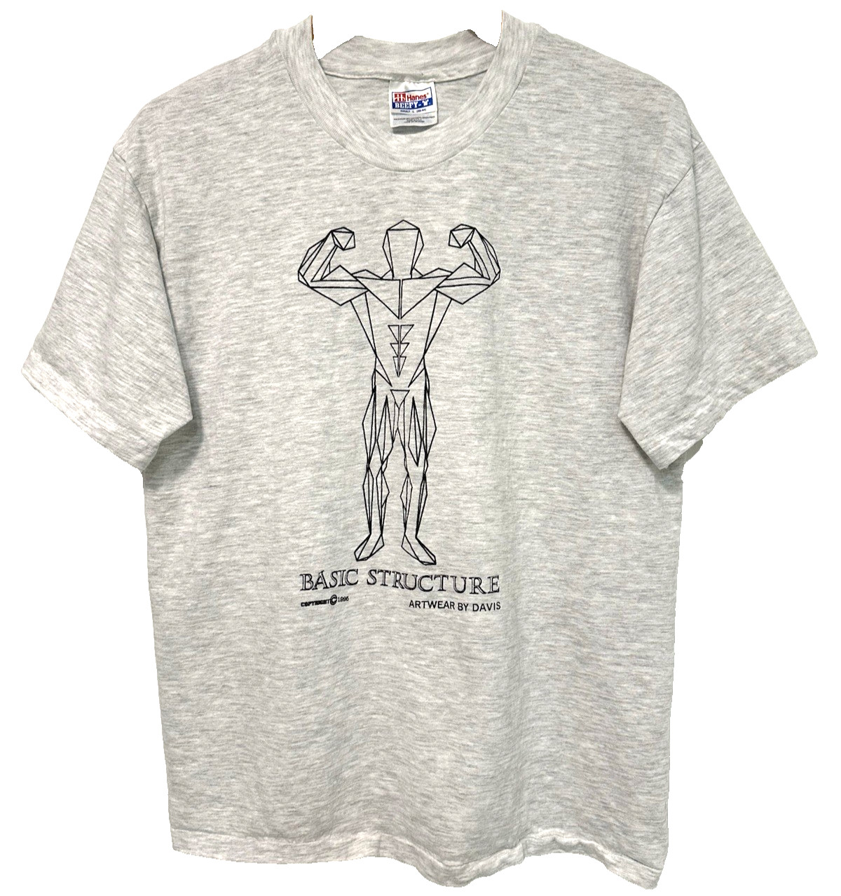L Vtg 90s Basic Structure Bodybuilder Muscle Posi… - image 1