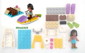 Lego 3938 + 41000 FRIENDS Andrea's Bunny House + Water Scooter Fun - Complete