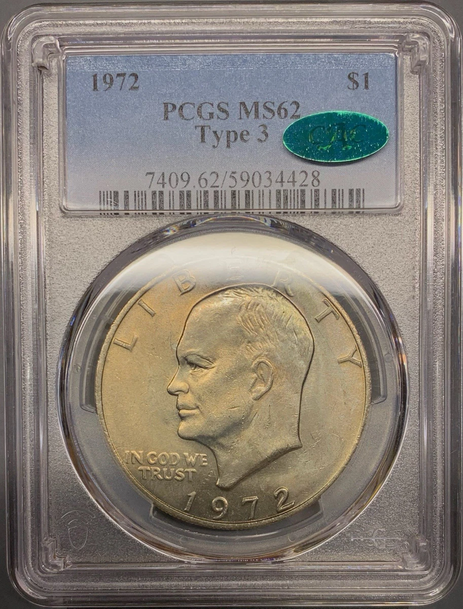 PCGS & CAC Grade MS 62 US Dollar Coins for sale | eBay
