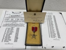 WW2 Original Named 5th Division 2nd Regiment Co D. Bronze Star Medal