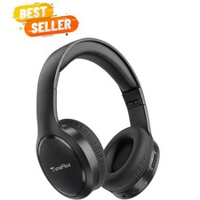 Lightweight Bluetooth 6.0 Headset - Foldable Over Ear Design with Clear Call Mic